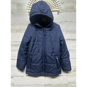 Class Club Boys Size 6/7 Navy Blue 2 in 1 Puffer Coat